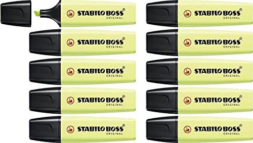 STABILO - Textmarker - BOSS ORIGINAL Pastel - 10er Pack - Prise von Limette