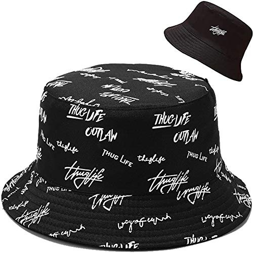 XYIYI Reversibel Fischerhüte Anglerhut Sonnenhut Für Damen Mädchen