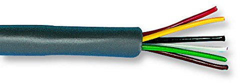 Cavo, 22AWG, 3 CORE, Ardesia, 152.4M, Cavo multicored, Cavo multicore, Cavo in rame stagnato, Bobina di 500ft, 152.4m