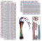 AUKENIEN Breadboard Jumper Wires Kit 4pcs 400 & 830 Point Solderless Breadboards and 65pcs M/M Flexible Bread board Jumper Wire and 140pcs 2-125 mm U-Shape JumperWires for Arduino