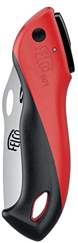 FELCO 601 Sega da potatura (sega pieghevole, lunghezza della lama 12 cm, con taglio tirante, sega per legno, per viticoltura / cura degli alberi, diametro di taglio 50 mm)
