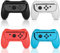 JoyHood Handgriffe für Switch/Switch OLED, Ergonomischer Griff Controller Switch Joy Con Halterung Kompatibel mit Switch Modell 2021(4er Pack)(Rot-Blau-Schwarz-Weiß)