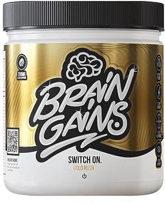 Brain Gains Switch On Original (225g) Gold Rush - Pre-Workout - Gaming Booster