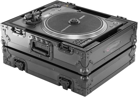 Odyssey Pioneer DJ PLX-CRSS12 / Technics 1200 oder ähnliche Größe Plattenspieler, Black Label Flight Case