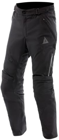 Dainese - Drake 2 Air Tex Pants, Stoff-Motorradhose, Stretch, mit Protektoren, Mann, Schwarz/Schwarz, 46