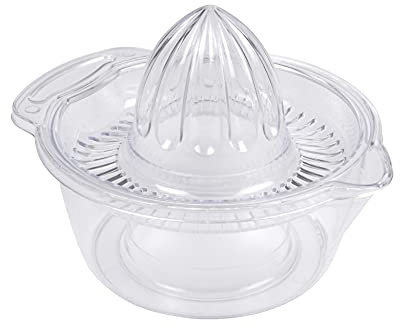 Homéa, Presse Agrumes Emboitable Plastique 16 x H11 cm Transparent