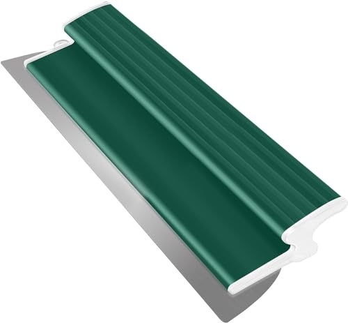 xinfedi Hochwertiger Flächenspachtel aus Edelstahl, 100 CM Spachtel Werkzeug mit Ergonomischem Z-Griff und austauschbarem Edelstahlblatt 0,38mm für Trockenbau, Tapete und mehr(Breite: 1000mm)