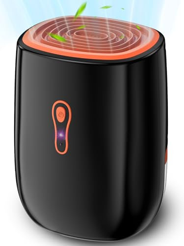 Luftentfeuchter Elektrisch 800ml, Raumentfeuchter Klein, Ultraleiser Dehumidifier Mit automatischer Abschaltung, Tragbarer Entfeuchter für Büro, Schlafzimmer, Badezimme
