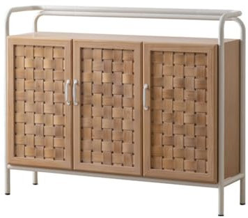 EINES Sideboard-Buffetschrank Nordisches Retro-Sideboard In Holzfarbe, Einfacher Alter Eingangsbereich, Schrank, Wohnzimmer-Aufbewahrungsschrank Küchenbuffet-Aufbewahrungsschrank(126CMX36CMX101)