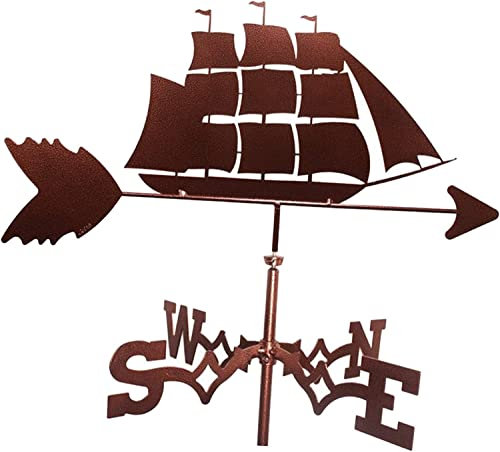 Wetterfahne, Segelschiff, Wetterfahne, klassisch, langlebig, Windfahne, kreative Dekoration, Wetterfahne, Outdoor, Bauernhaus, Garten, Terrasse, Hof, Dach, Ornament, Wetterfahnen