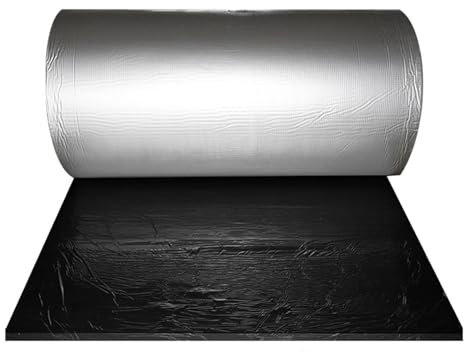 Rouleau d'isolation Thermique en Aluminium, Film Isolant phonique et Pare-Vapeur, Autocollant, pour radiateur, fenêtres, planchers, fourgons, Camping-Cars, Murs et toits, épaisseur 5 mm (dim