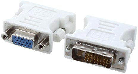 Wrtysully Adaptador DVI-D Macho a VGA Hembra (DVI 24+1 Pin)
