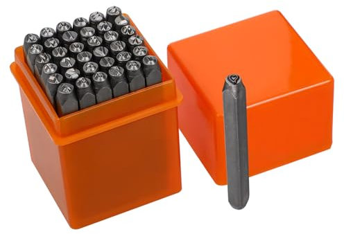 Housoutil Metallstempelset Buchstaben Zahlen Stanzwerkzeug Für Metall Buchstabenstanzset Metallbuchstabenstempel Lederstempelset Metallbuchstaben-stanzset