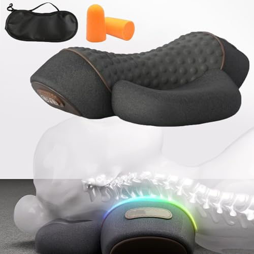 Masseur Cervical 3en1, Cervicales, Es éPaules Et Le Dos, Massage Pour La Nuque Et Les éPaules (Noir,Massage + compression chaude + lifting)