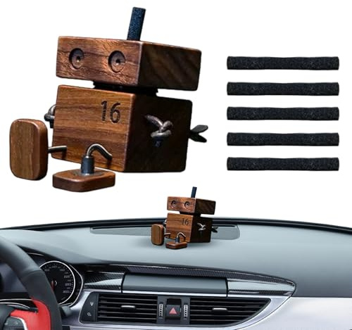 Genérico Muñeco De Madera Que Se Mueve - Figura Decorativa con Movimiento para Coche - Divertido Juguete Decorativo para Escritorio Hogar Oficina Dormitorio