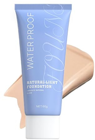 Base De Maquillaje Líquida Natural Corrector, maquillaje y cosméticos | Corrector Líquido De Cobertura Total Y Antigrasa Base Ligera Acabado Natural Todo El Día