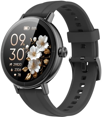 Cillso Smart Watch for Women, 1.27 HD Fitness Watch with Answer/Make Call, 2026 New Smartwatch with Heart Rate/Sleep/Stress Monitor, Smart Watch for iOS/Android IP68 Waterproof Fitness Tracker Black