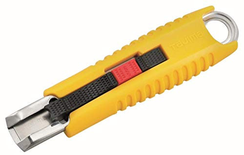 Tajima LC959X - Coltello di sicurezza, per mancini e destrorsi, con chiusura a scorrimento, inserimento automatico della lama