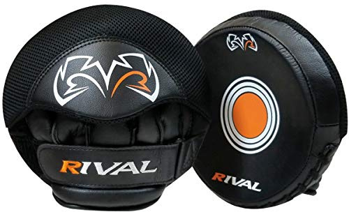 RIVAL Boxing RPM5 2.0 Parabolic Punch Mitts - Perfect for Precision and Combination Punching, 7 Diameter Striking Surface
