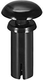 sourcing map Sourcingmap Nieten, 4 mm x 12 mm, Leiterplatten-Verbindungselemente, Nylon, Schwarz, 50 Stück