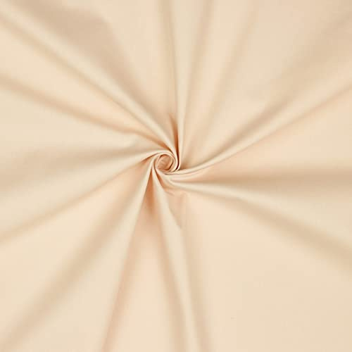 VmG-Store Baumwollstoff Uni 100% Baumwolle Oeko-Tex Meterware ab 50cm über 70 Farben zur Auswahl (28 Puder, 200 x 148cm)