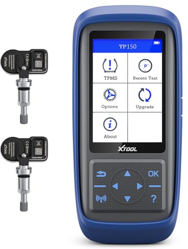 XTOOL TP150 TPMS Programming Tool with 2PCS Sensors - Universal TPMS Scanner Diagnostic Relearn Tool - Activate & Reset Scan Tool, Tire Sensor Programmer for XTOOL Sensor Only - Lifetime Update