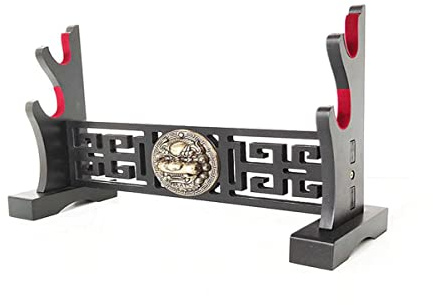GOONSDS Schwertständer Waffenständer Katana Genji Japanische Samurai-Schwertklinge Mittelalterlicher Halter Slayer-Waffe,2 Tier
