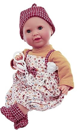 Schildkröt Set Puppe Lenchen mit Schlafanzug 37 cm (Malhaar, braune Schlafaugen, Spielzeugpuppe für Kinder ab 36 Monaten) 2837334