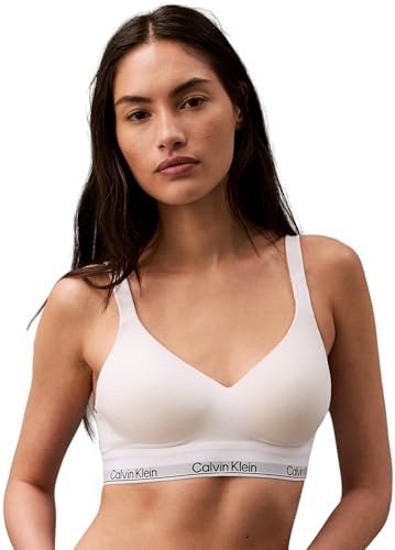 Calvin Klein Damen BH Bralette Lift Stretch, Weiß (White), L