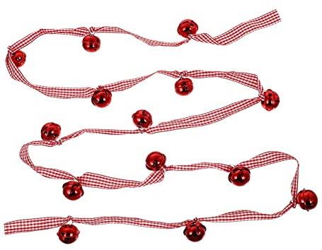 Ciieeo Wanddekoration 1 STK Weihnachtsband-Glocken Weihnachtsdekorationen Weihnachtsglocken Weihnachtsbaumdekoration Christbaumschmuck Ornament weihnachtsband mit Glocke hängendes Dekor