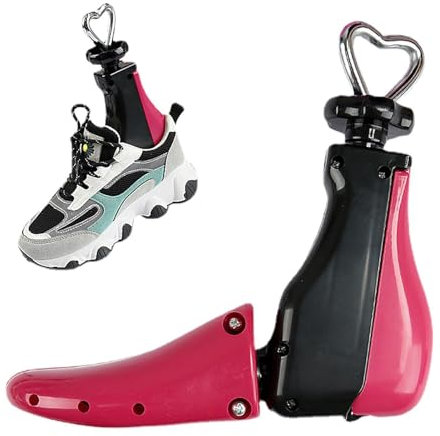 Barella per Scarpe da Donna | Barella Per Stivali Con Allargatore Per Scarpe 4 Vie | Tendiscarpe Allarga Scarpe | Espansore per Tacchi Alti Barella per Collo del Piede Regolabile Estensore, Rosso