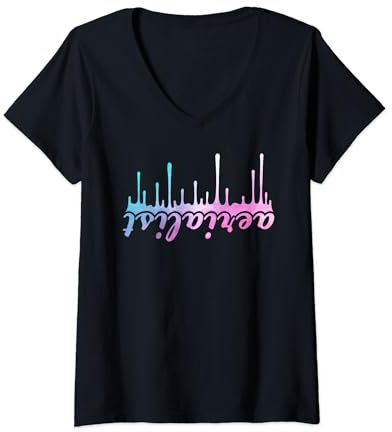 Damen Awesome Aerialist Outfit für Aerialist Silk Aerialist Hoop T-Shirt mit V-Ausschnitt