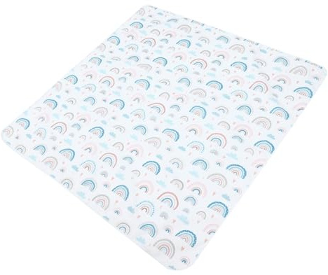 ifundom Hochstuhlmatte Für Junge Mädchen Rutschfeste Bodenschutzmatte Wasserdichte Spielmatte Für Hochstühle Und Picknicks Leicht Und Tragbar Regenbogen