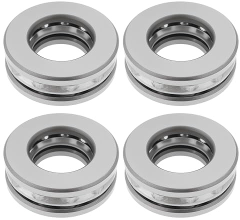 YINETTECH Axial-Rillenkugellager 51204 Axialkugellager 20 x 40 x 14 mm Kugellager Stahl für Ofen Drehteller Wagenheberpumpe, 4 Stück
