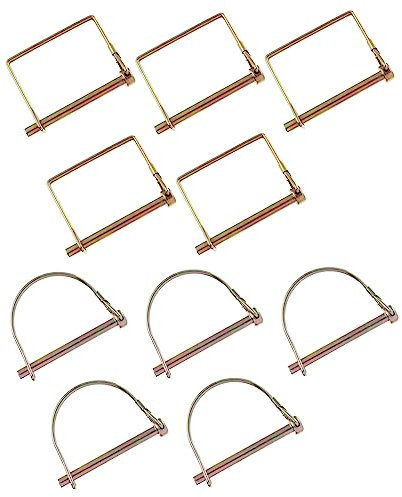 MUCKLILY Heavy Duty Kupplungsstift Aus Farbbeschichtetem Federstahl 6x70mm Sicherungsstift Für Traktorkupplung Und Anhängerkupplung Korrosionsbeständig Für Landwirtschaft Und Garten