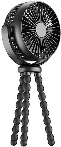 Ventilatore da tavolo 3 impostazioni di velocità Ventilatore piccolo, Ventilatore da tavolo ricaricabile tramite USB con treppiede pieghevole flessibile, Ventilatore personale con rotazione a 360°