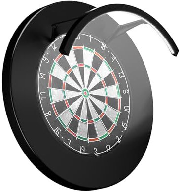Watreketal LED Dartscheibe Licht Dartscheiben Beleuchtung Einstellbare Winkel & Faltbar Leicht zu zerlegen für die gesamte