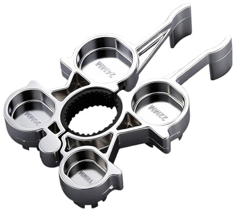 Strumento estrattore aeratore - Chiave per rimozione rubinetto 12 in 1, chiave per riparazione aeratore 4,13x2,56x0,83 pollici, per impianti idraulici domestici, commerciali, bagno, doccia