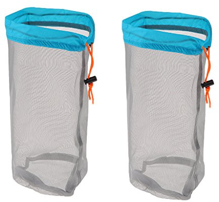 Sharplace (2 Packung) Ultra- Stuff Sack Aufbewahrungsbeutel Für Camping Mesh Bag Sport Netzbeutel - Himmelblau, S