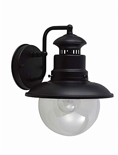 Schwarze Wandleuchte IP44 Maritim BLACKIE Lampe Außen Rustikal Garten Außenbereich Hof Terrasse