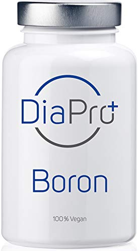 DiaPro® Boron Hochdosierte Boron-Tabletten mit 3 mg Bor pro Tablette aus Natriumborat 365 Stück Jahresvorrat 100% Vegan Laborgeprüft