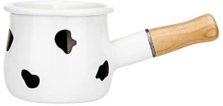 KUCOCOSNEH Pentole e padelle antiaderenti per salsa in ceramica bianca