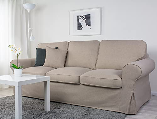 Bezug für EKTORP 3er-Sofa (Schlafsofa neues Modell) (Dark beige A02)