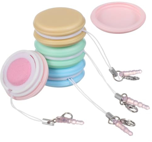 Alipis Pulitore per Schermo Telefono 4 Pezzi con Laccio in Silicone e Pp Rimuove Impronte per Obiettivi Fotocamera e Smartphone come Regalo Decorativo Colore Casuale