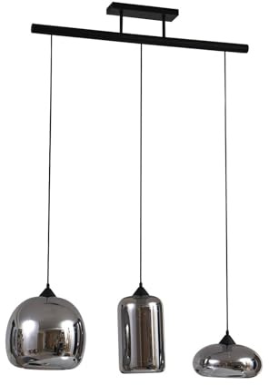 Lindby Lampada a sospensione dimmerabile (Vintage) colore Grigio, in Vetro ad es. Soggiorno & Sala da pranzo lampada vetro per