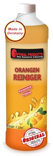 Orangenreiniger | Konzentrat | intensiver Orangenduft | Reinigungsmittel - Universalreiniger | als Glasreiniger, WC Reiniger, Badreiniger, Küchenreiniger | mit extrem hoher Fettlösekraft ! 1 Liter