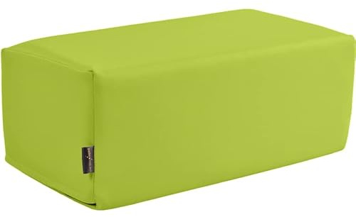 pader medi.tech Orthopädisches Entlastungskissen, Positurkissen 50x25x20cm I Bandscheibenkissen, Stufenkissen, Lagerungskissen für Beine mit festem Schaumkern (16 Grasgrün)