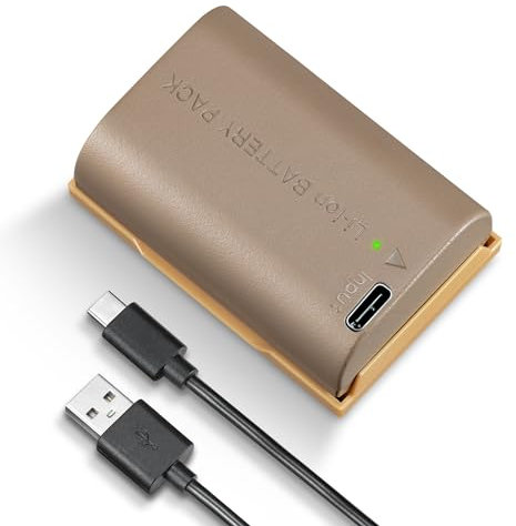 K&F CONCEPT LP-E6NH Kamera-Akku mit C-Typ Direktladeanschluss, kompatibel zu Canon EOS 90D/80D/70D/5D Mark II III IV/5DS SR/6D/6D Mark II/R5 R6 R6 II R7, LP-E6/LP-E6N Ersatzakku (1 Akku)