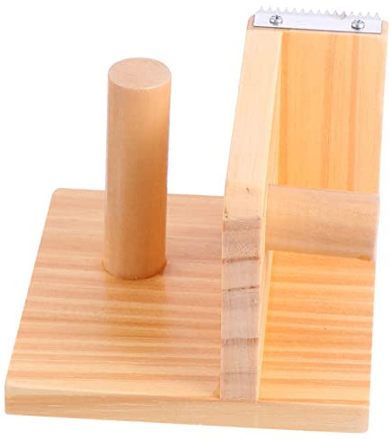 MAGICLULU Holz-klebebandschneider Mit Spenderfunktion Handlich Und Tragbar Für Täglichen Gebrauch Aus Robustem Holzmaterial Gefertigt Für Schreibtisch Oder Unterwegs