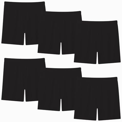 Moitiy cykelbyxor barn flickor korta byxor sportbyxor flickor kruz sport shorts byxor barn sommarbyxor 2–12 år 6 par, svart, 3-4 år